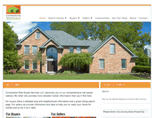 Tablet Screenshot of cornerstonemyhome.com